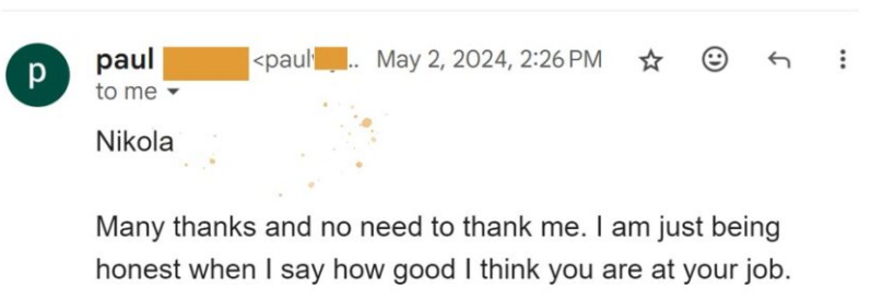 Client testimonial 9